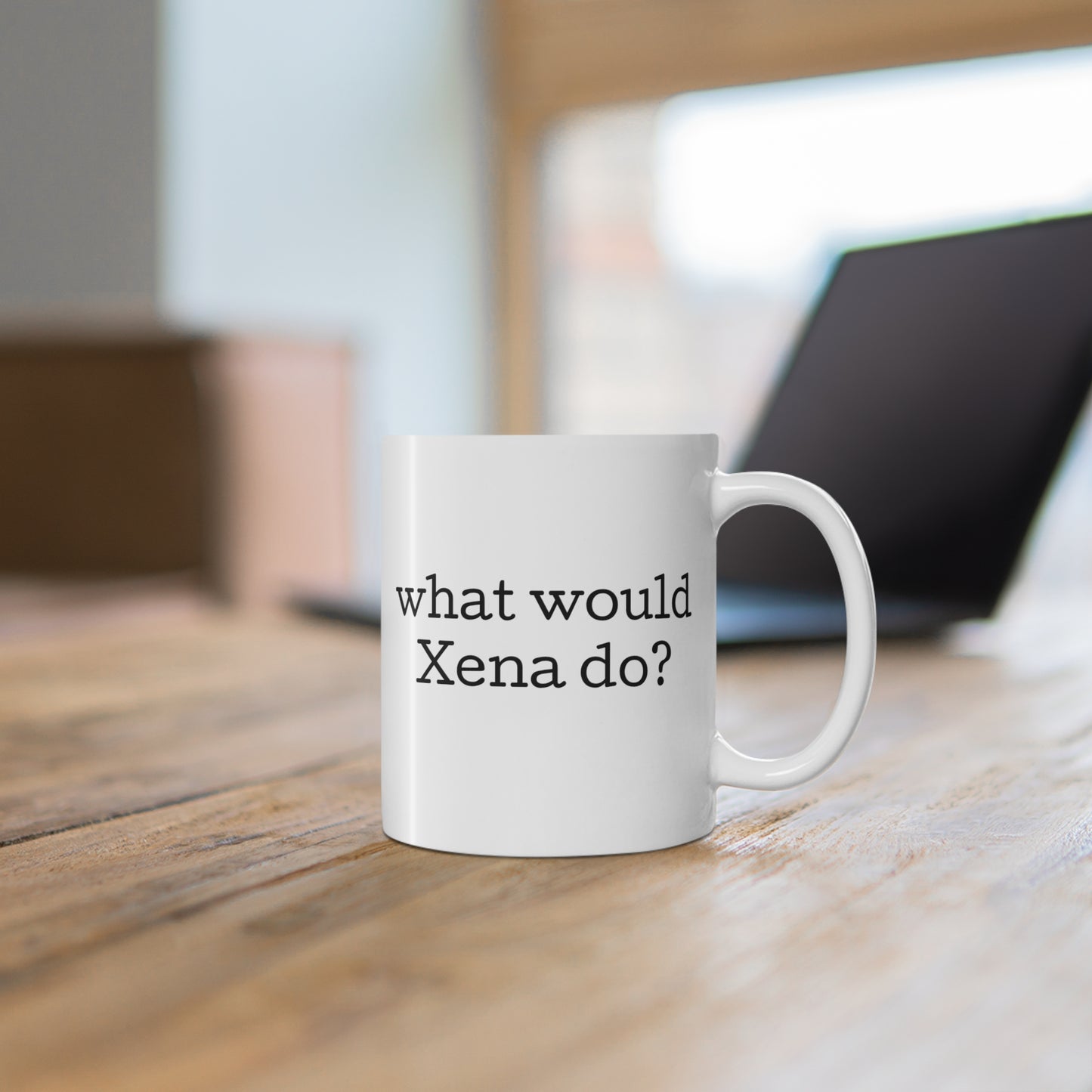 Warrior Princess Mug for Xena Fan 11oz. What Would Xena Do?