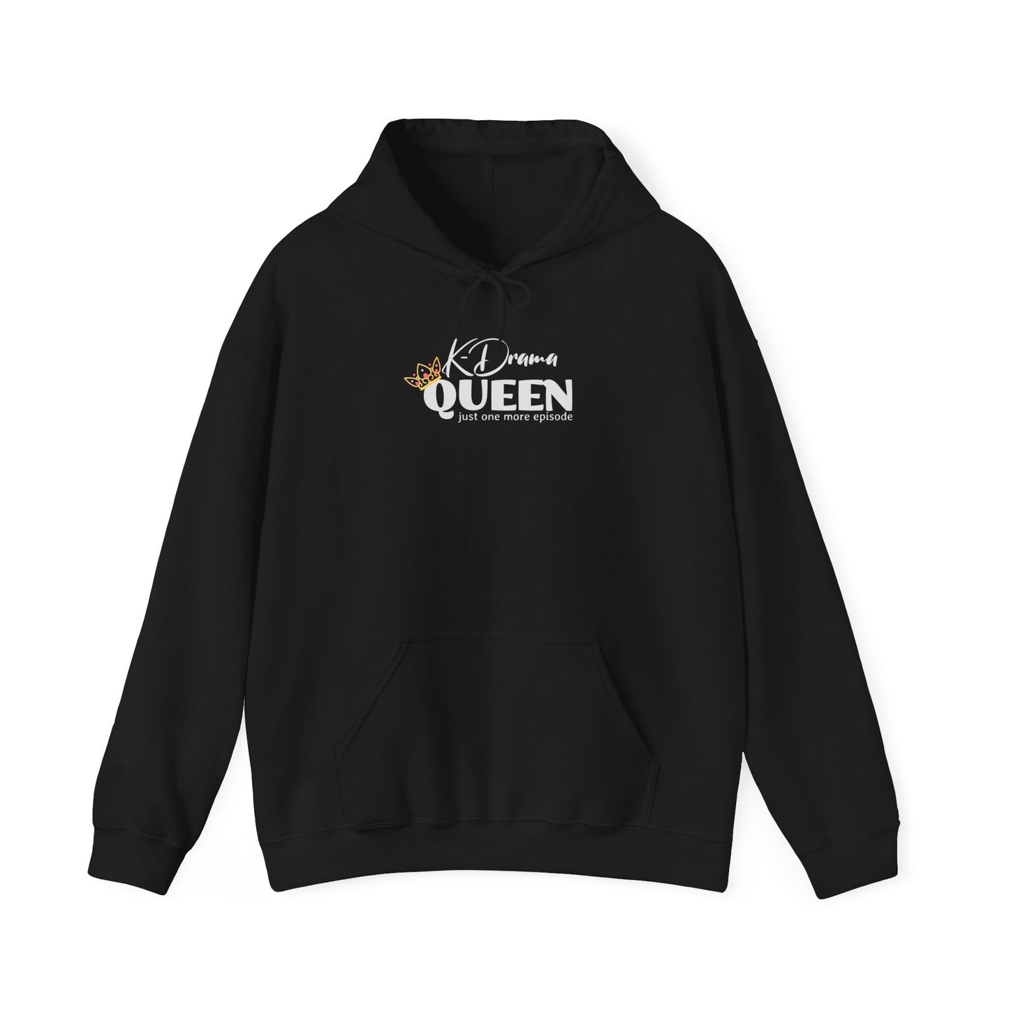 K-Drama Queen Just One More Episode Unisex Heavy Blend™ Hooded Sweatshirt for Man Woman Funny Gift for Mom Friend K-Drama lover addict fan