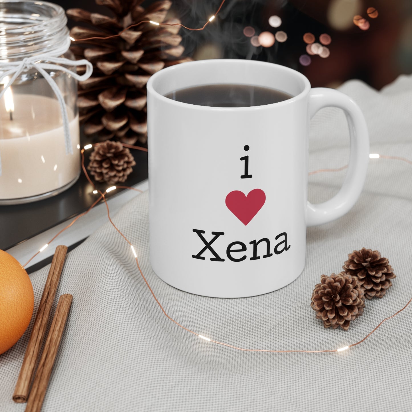 Warrior Princess Mug for Xena Fan 11oz. I Heart Xena