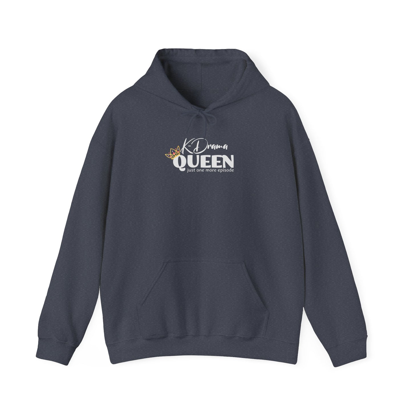 K-Drama Queen Just One More Episode Unisex Heavy Blend™ Hooded Sweatshirt for Man Woman Funny Gift for Mom Friend K-Drama lover addict fan